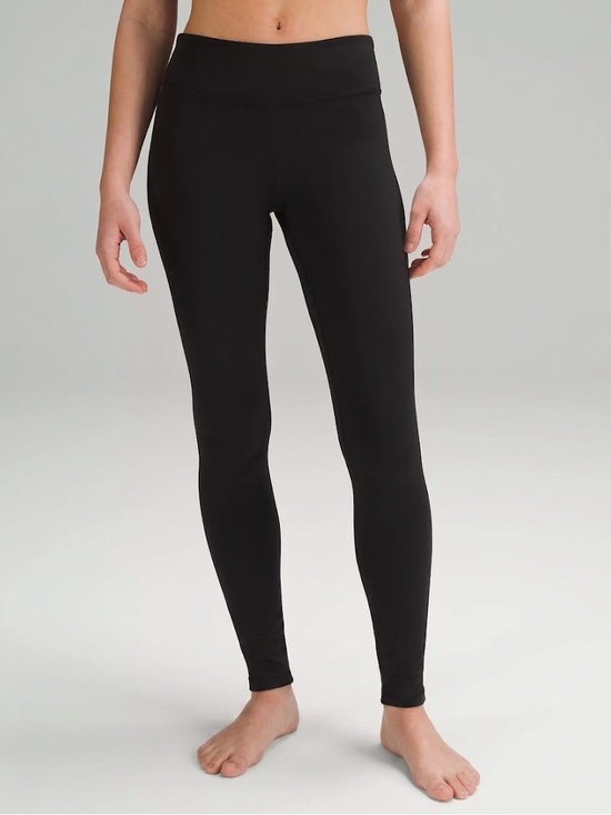 lululemon athletica Pants - Lululemon Black Mid-Rise Stretch Leggings